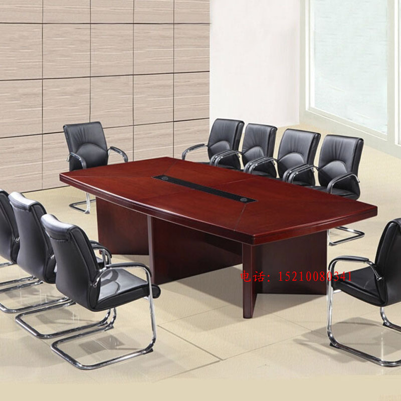 北京辦公家具會議桌長桌烤漆大型油漆貼實木皮辦公會議室桌椅組合